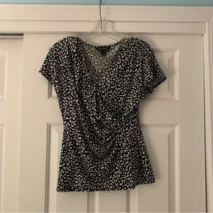 White House Black Market Cheetah Top
